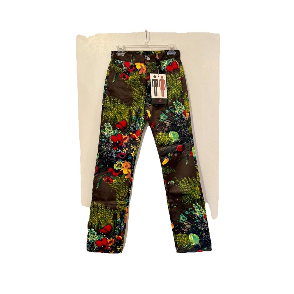 90s Jean Paul Gaultier JPG JEAN'S Satin Brown Floral Pants RARE NEW WITH TAG 28 - Picture 16 of 16